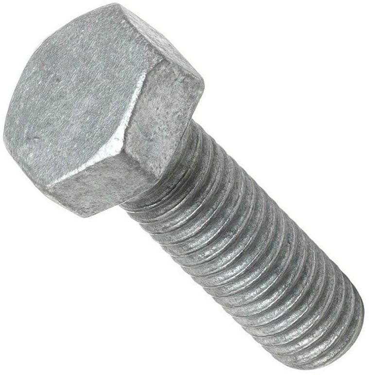 Болт шестигранный с полной резьбой М8х100 DIN 933, класс прочности 8.8 Reyher, горячий цинк - фото